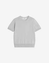 Baby Fox Fine Merino Jumper - Light Grey Melange