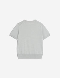 Baby Fox Fine Merino Jumper - Light Grey Melange