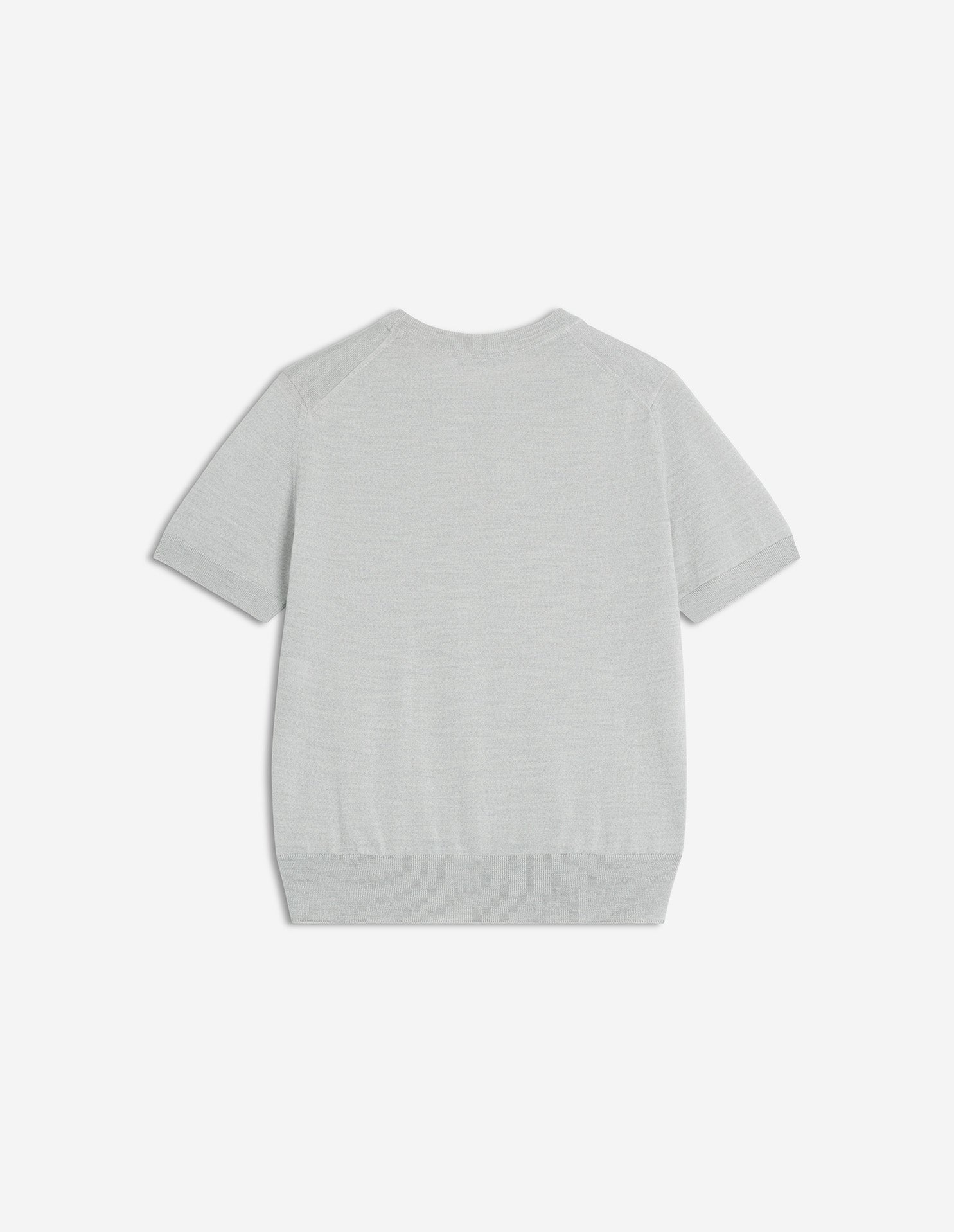 Baby Fox Fine Merino Jumper - Light Grey Melange
