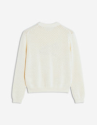 Baby Fox embroidered lace jumper - Rich Vanilla