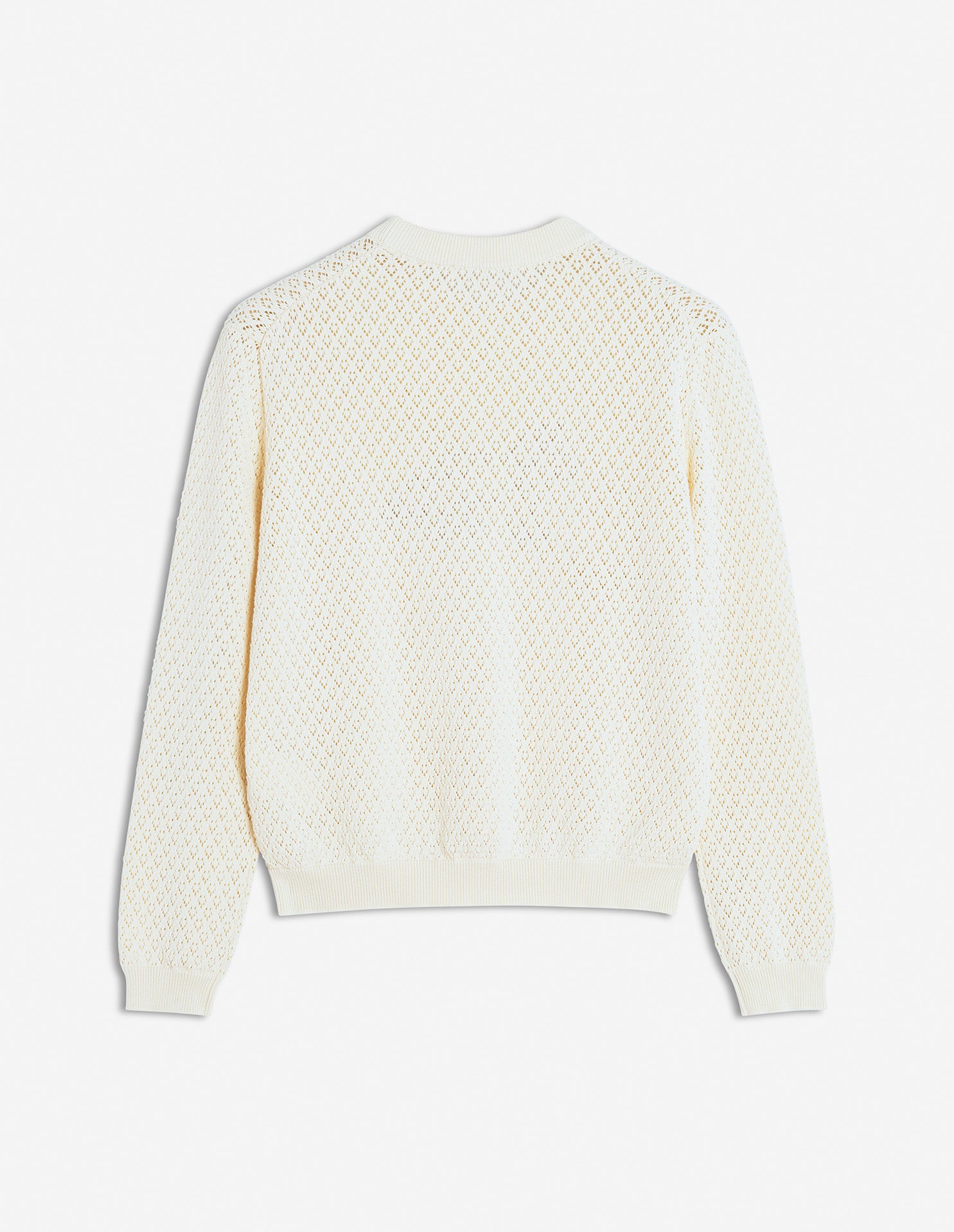 Baby Fox embroidered lace jumper - Rich Vanilla