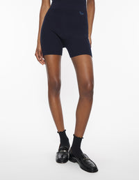 Short cycliste Baby Fox en laine - Navy
