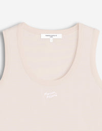 Embroidered tank top Maison Kitsuné - Warm Stone