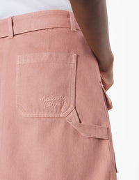 Jupe courte cargo en denim - Porcelaine Pink