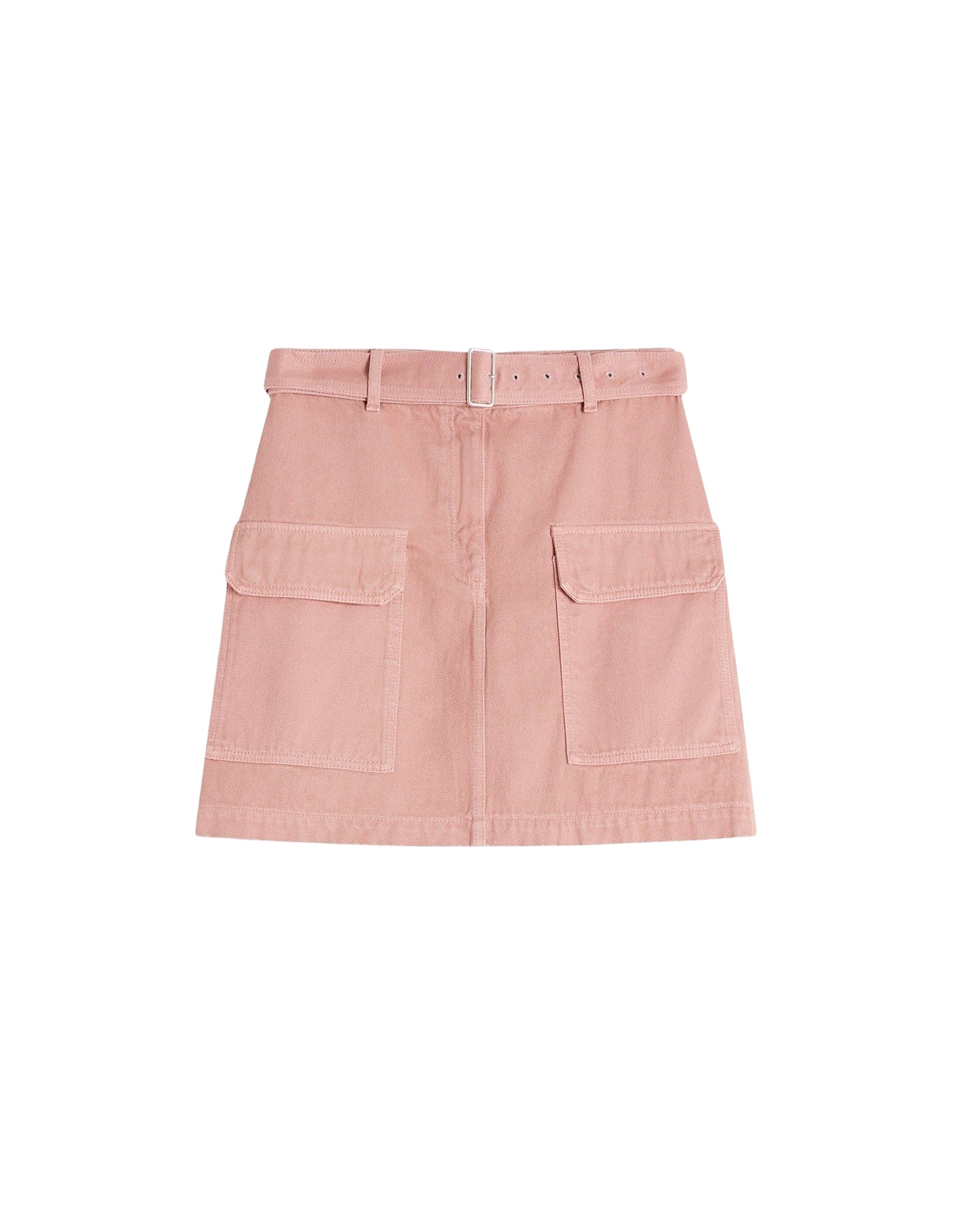 Jupe courte cargo en denim - Porcelaine Pink