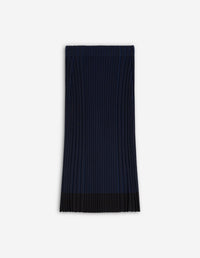 Jupe midi Baby Fox côtelée en maille - Ink Blue