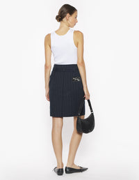Jupe taille haute ceinturée - Iris Black