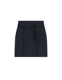 Belted high-waisted skirt - Iris Black