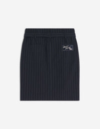 Belted high-waisted skirt - Iris Black