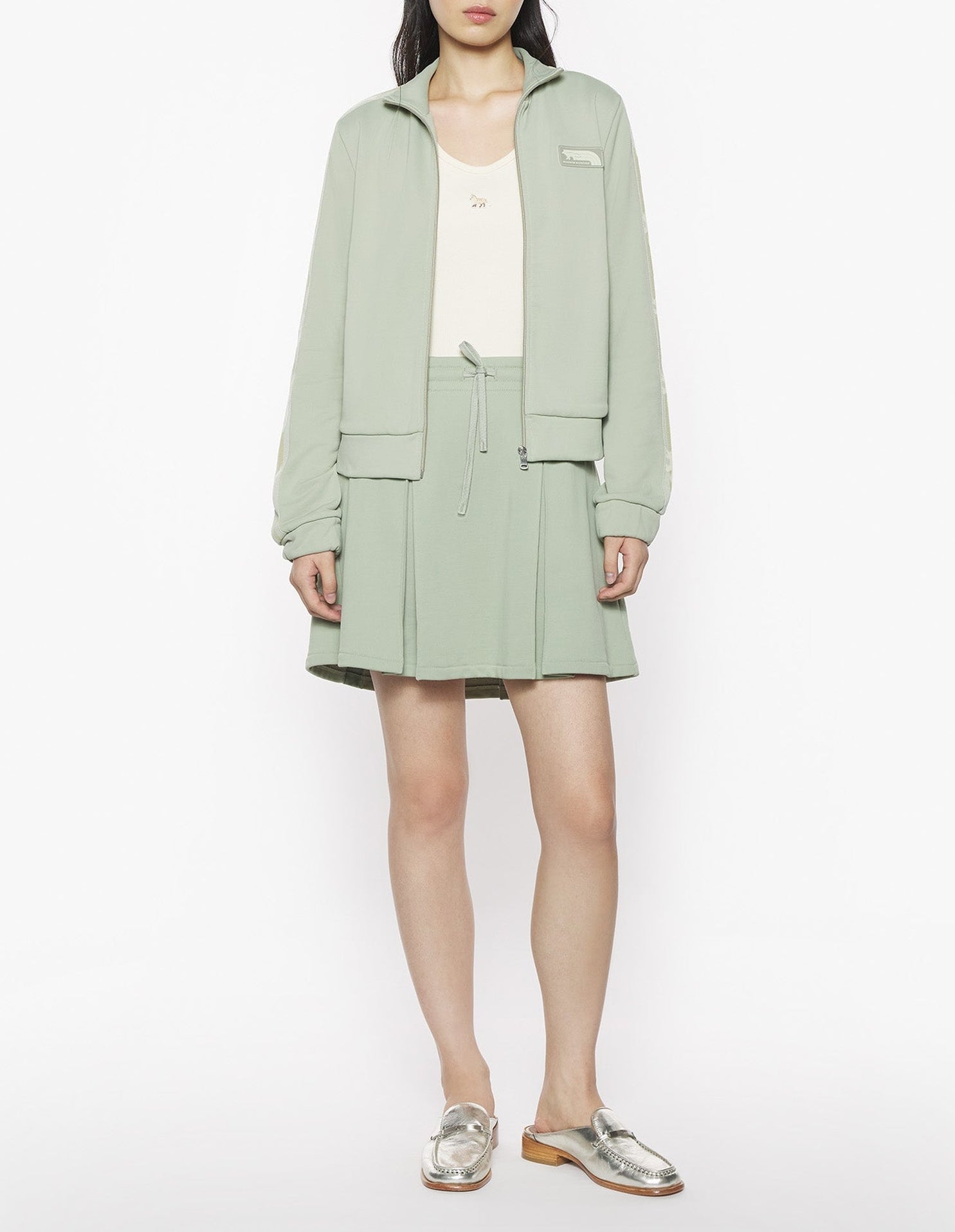 Short pleated skirt - Court Green