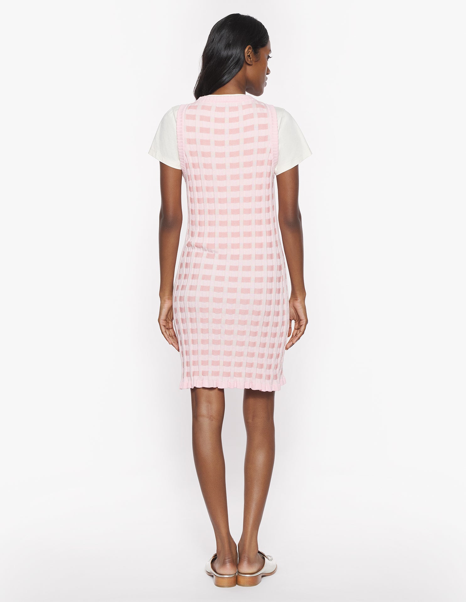 Robe Baby Fox sans manches en maille - Fraise