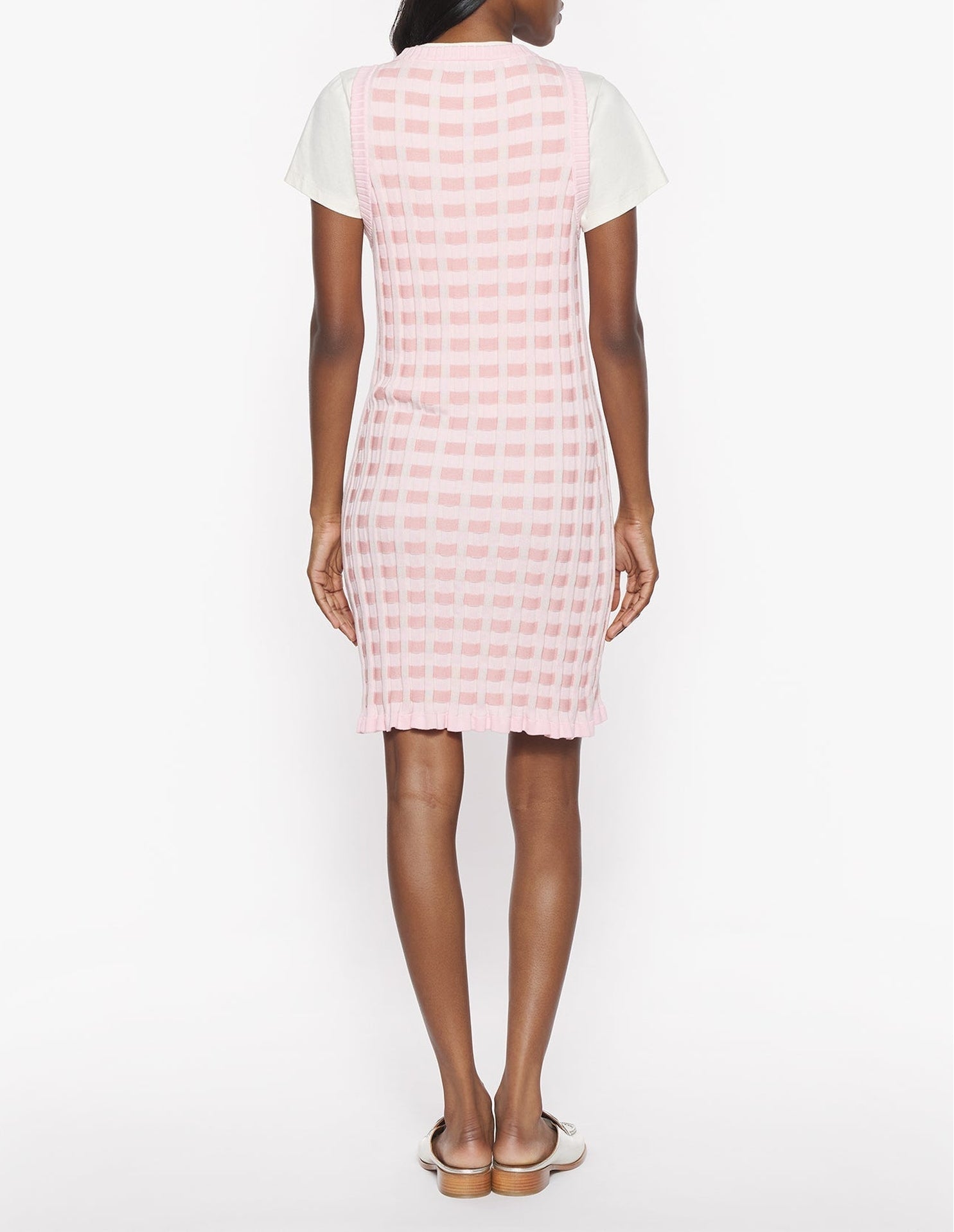 Robe Baby Fox sans manches en maille - Fraise