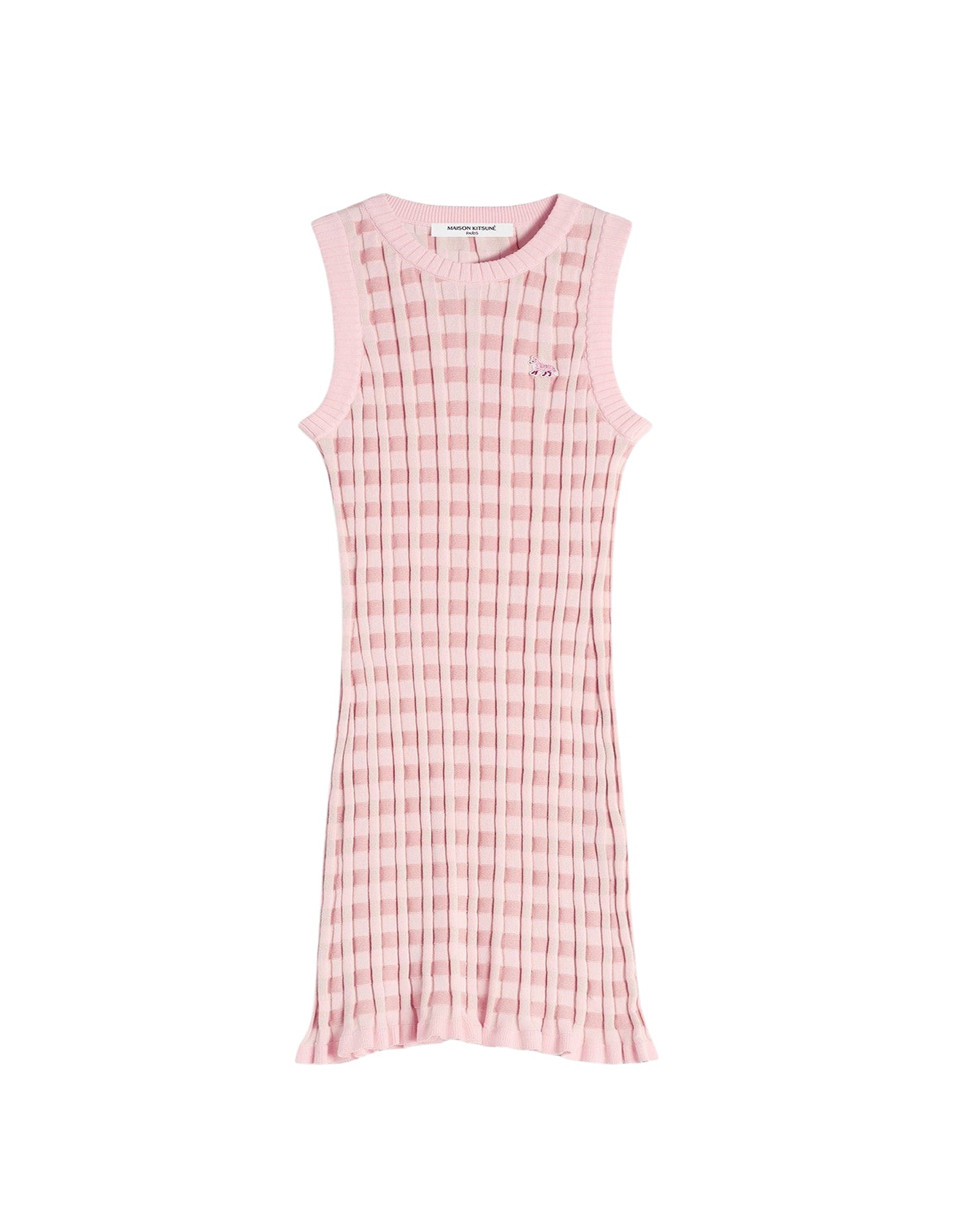 Robe Baby Fox sans manches en maille - Fraise