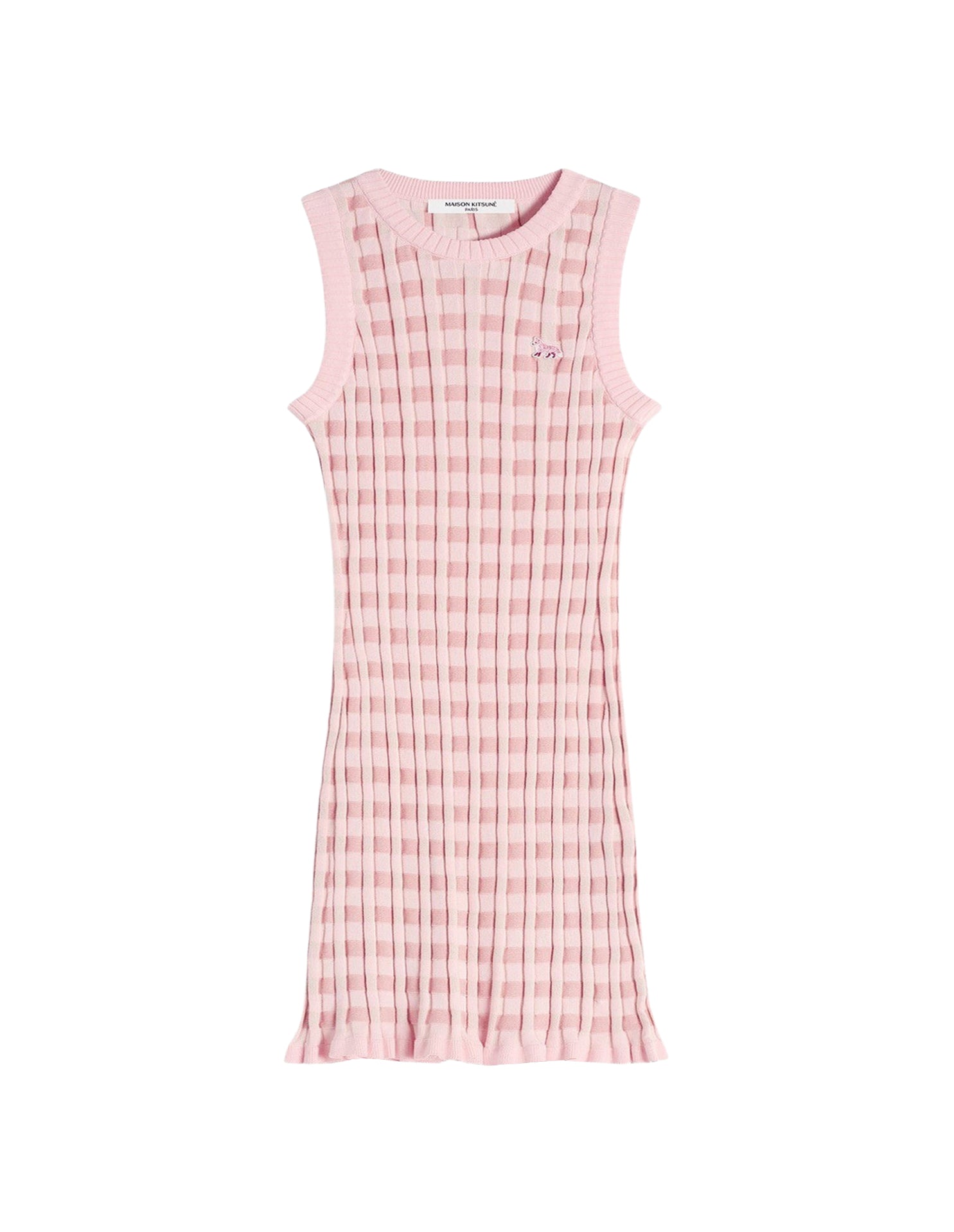 Robe Baby Fox sans manches en maille - Fraise