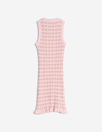 Robe Baby Fox sans manches en maille - Fraise