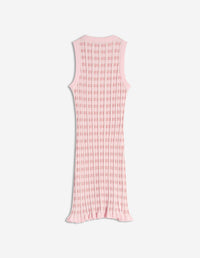 Robe Baby Fox sans manches en maille - Fraise