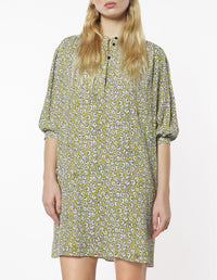 Gathered tunic dress - Mimosa Print