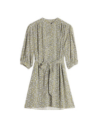 Gathered tunic dress - Mimosa Print