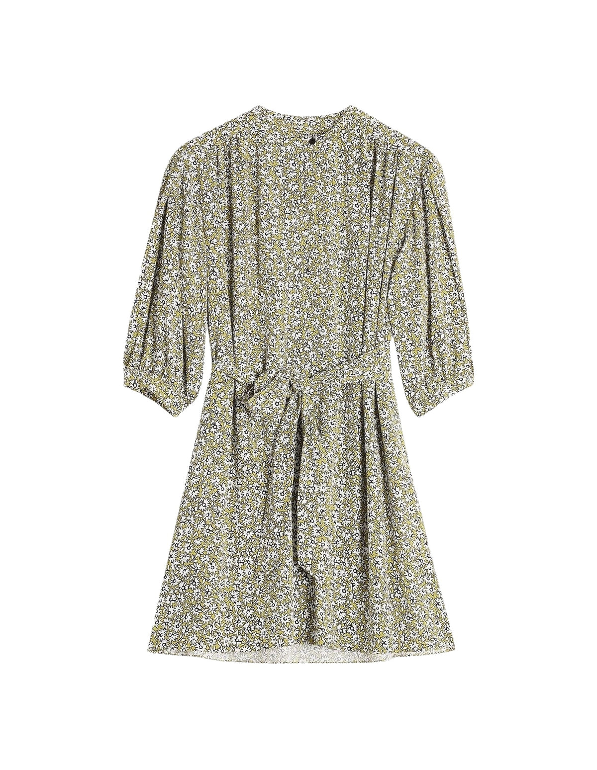 Robe courte froncée - Mimosa Print