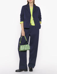 Striped suit jacket - Navy