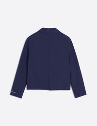 Blazer coupe ajustée seersucker rayé - Navy