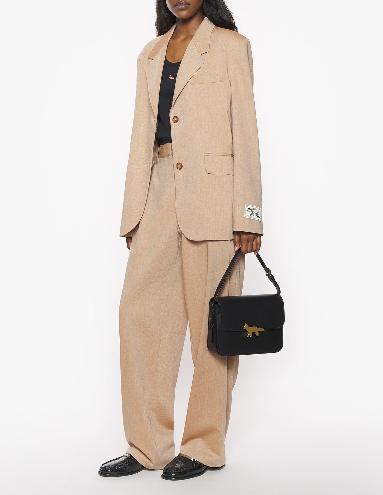 Wool suit jacket - Sandlewood