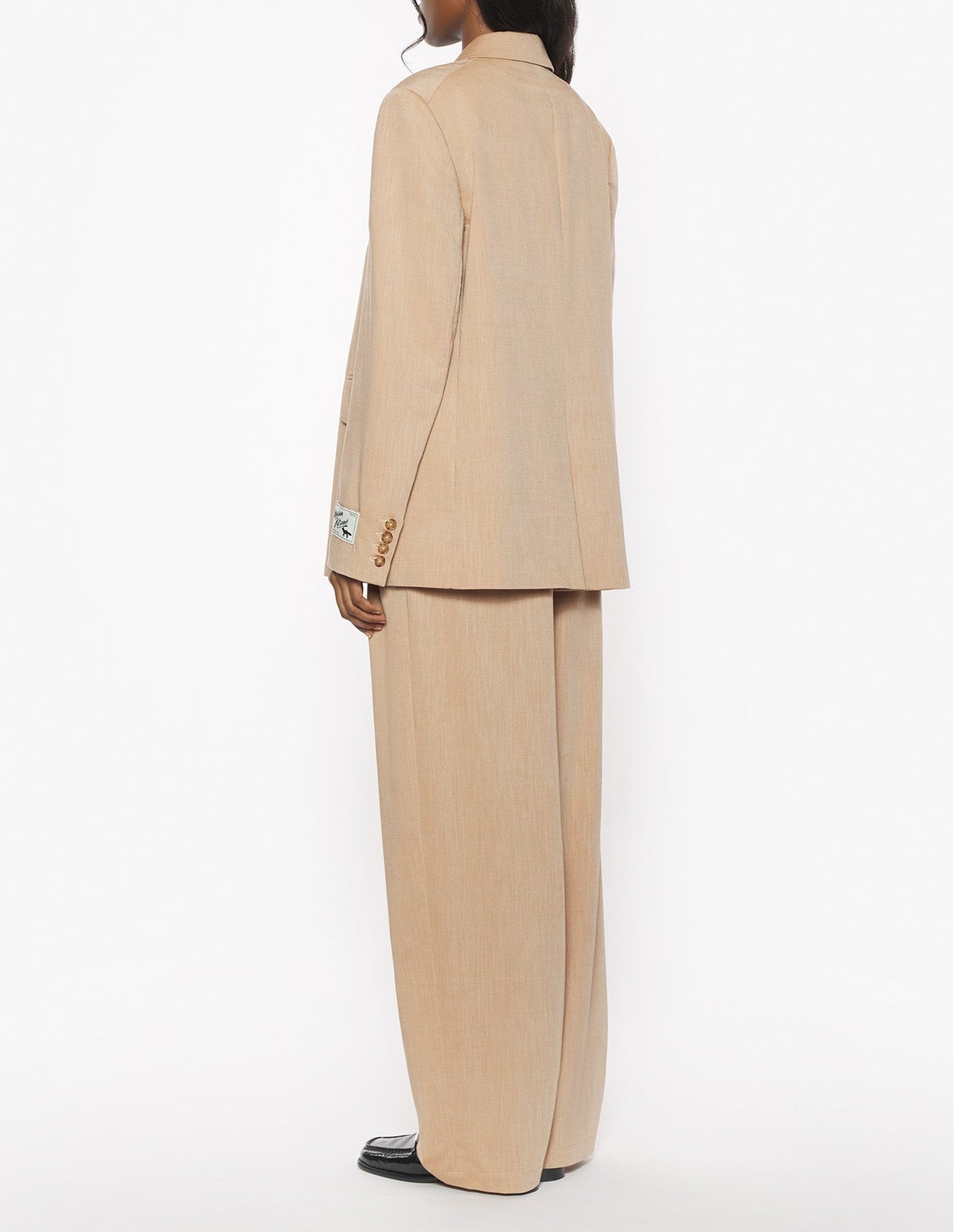 Wool suit jacket - Sandlewood