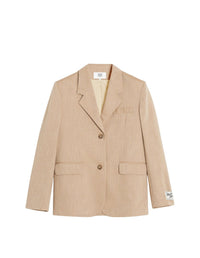 Wool suit jacket - Sandlewood