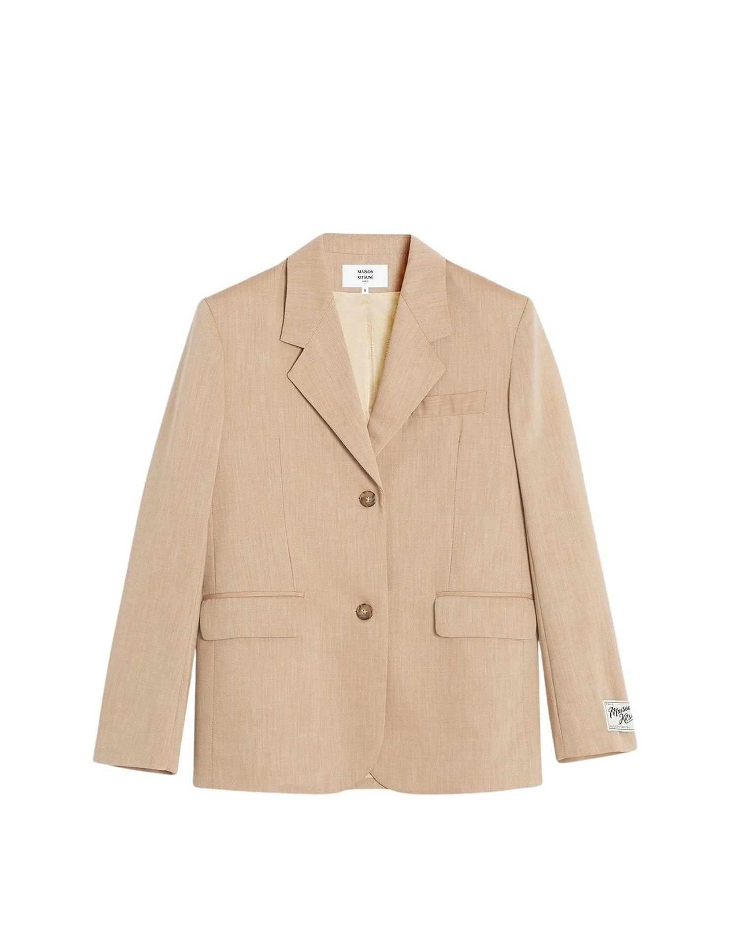 Wool suit jacket - Sandlewood