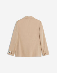 Wool suit jacket - Sandlewood