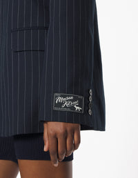 Stripe suit jacket - Iris Black