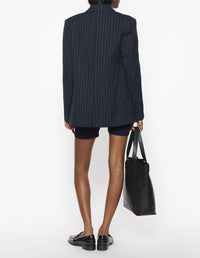 Stripe suit jacket - Iris Black