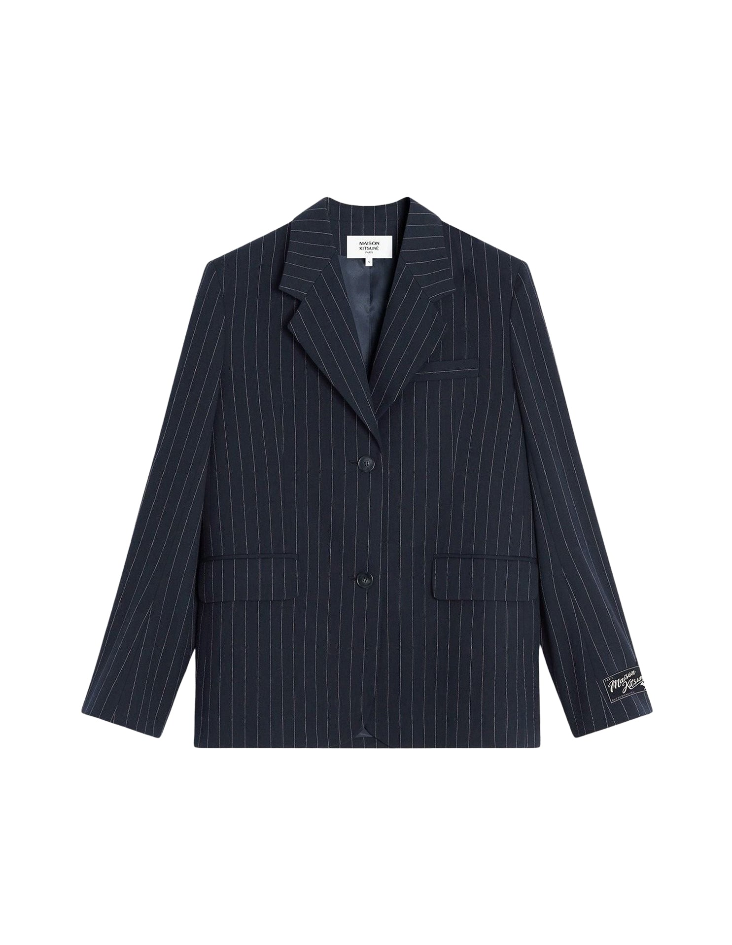 Stripe suit jacket - Iris Black