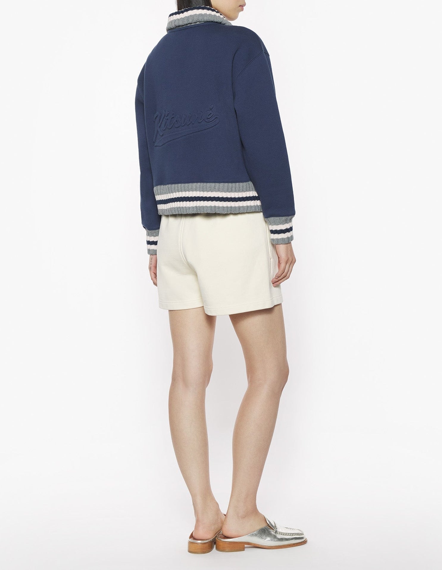 Jacket with embossed logo - Ink Blue