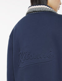 Jacket with embossed logo - Ink Blue