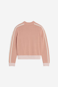 Long-sleeved zip-up jacket - Peach Fruit