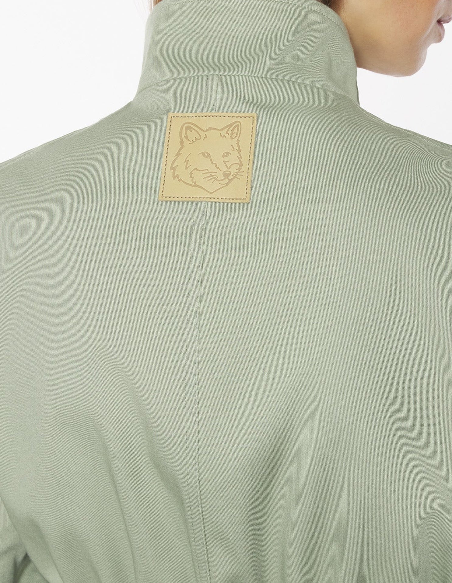 Safari short parka with drawstring - Court Green