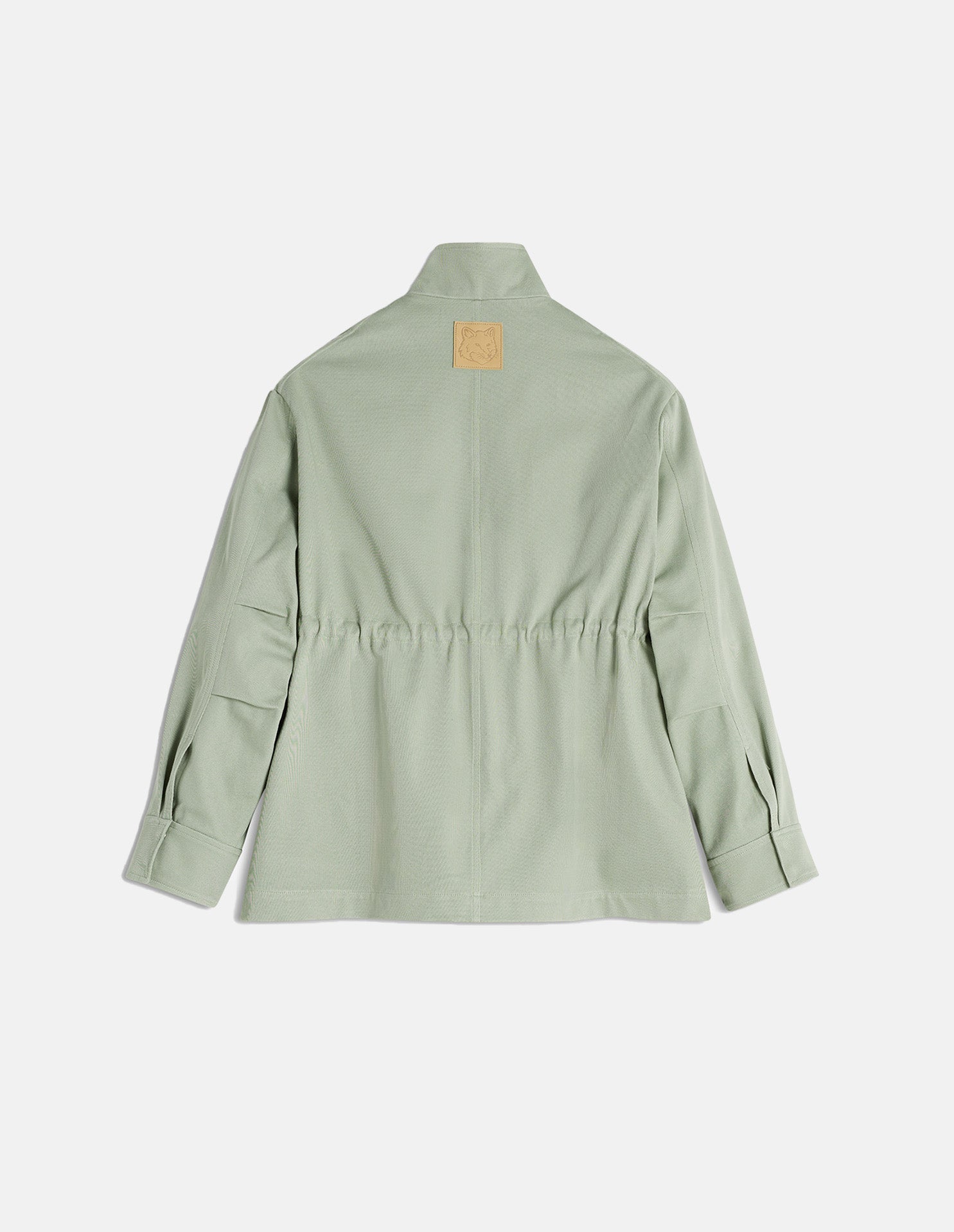 Safari short parka with drawstring - Court Green