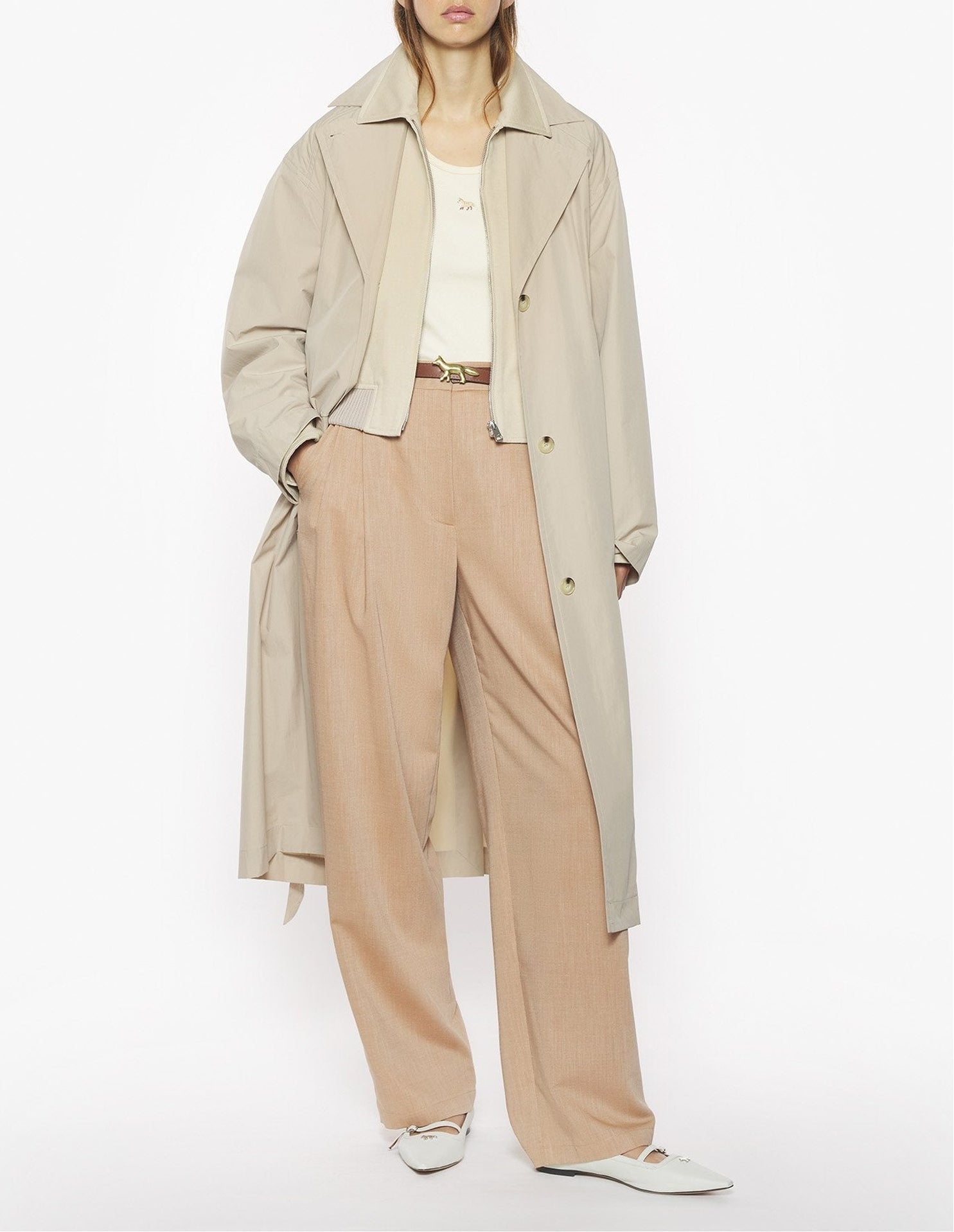 Trench coat in technical fabric - Dune