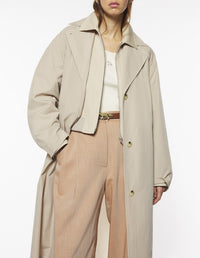 Trench coat in technical fabric - Dune