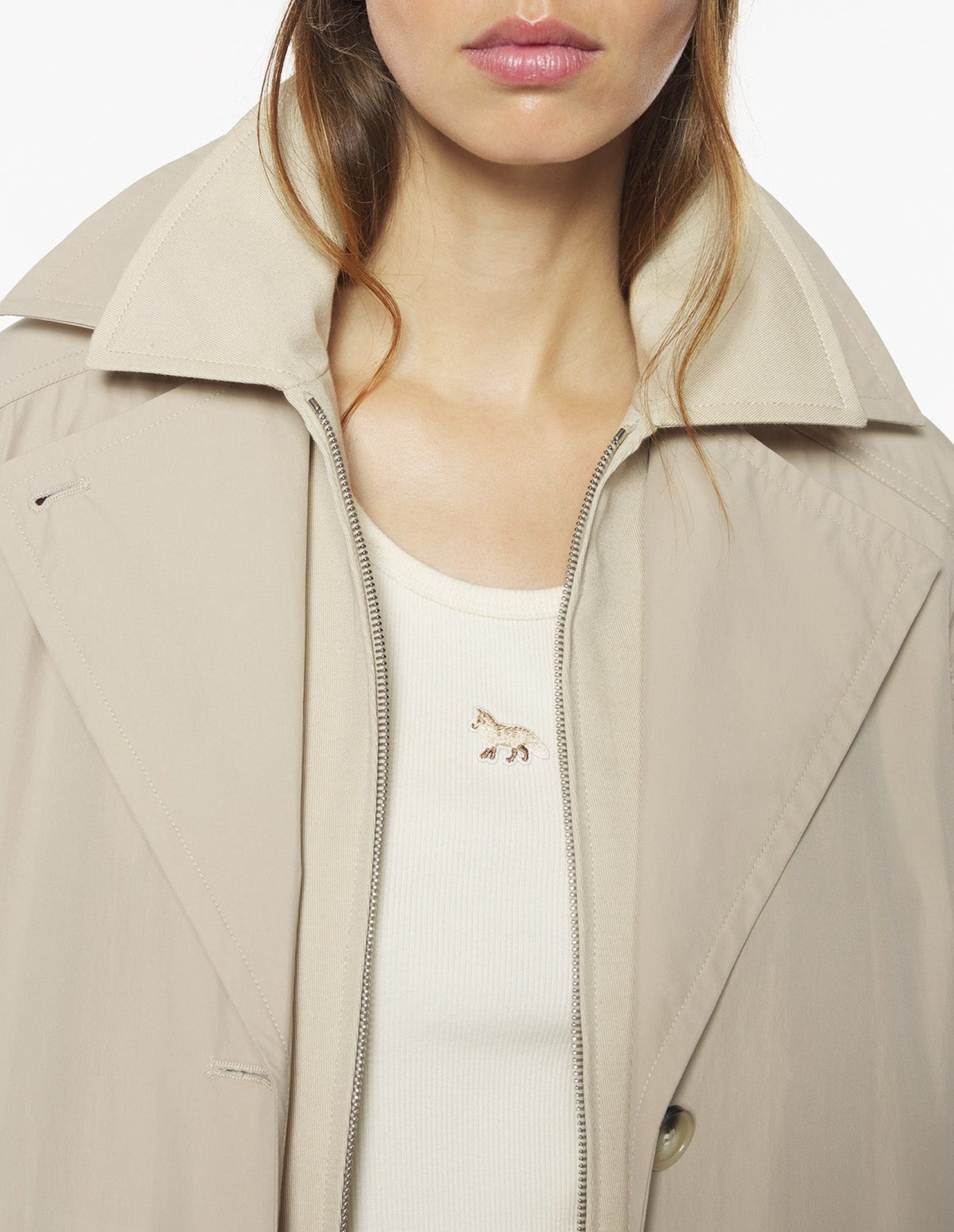 Trench coat in technical fabric - Dune