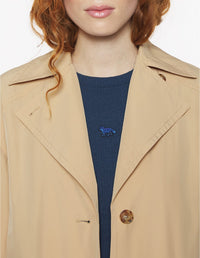 Short trench coat in technical fabric - Chamois