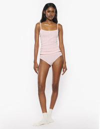 Pointelle Baby Fox Panties - Rosewater