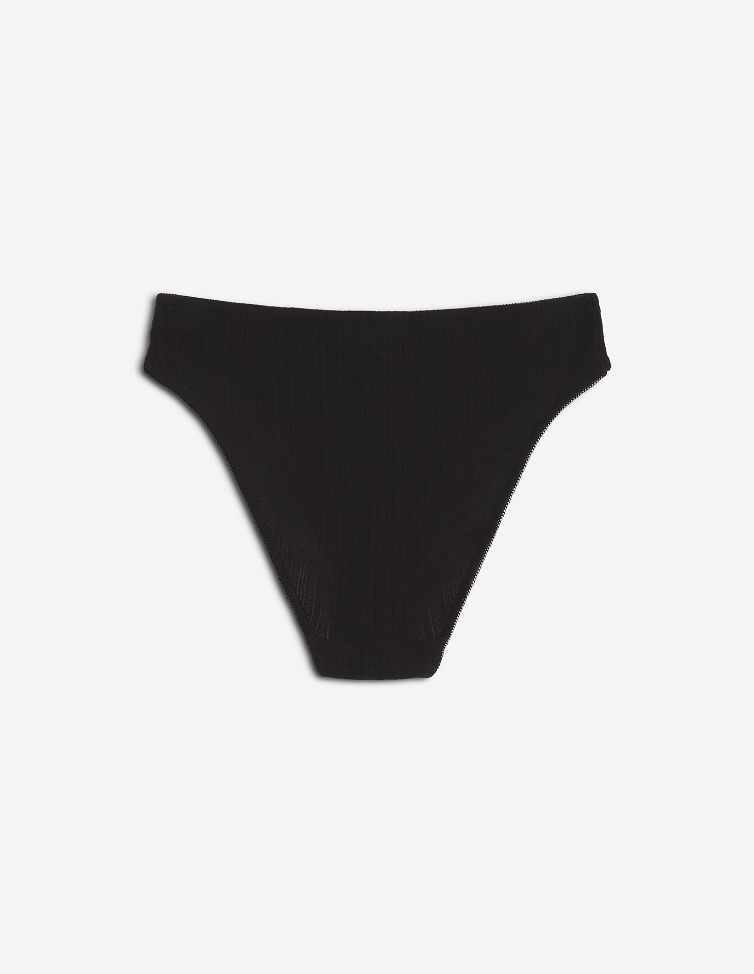 Pointelle Baby Fox Panties - Black