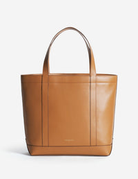 Sac cabas moyen en cuir Fox head - Brown