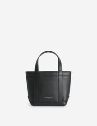 Mini sac cabas en cuir Fox head - Black