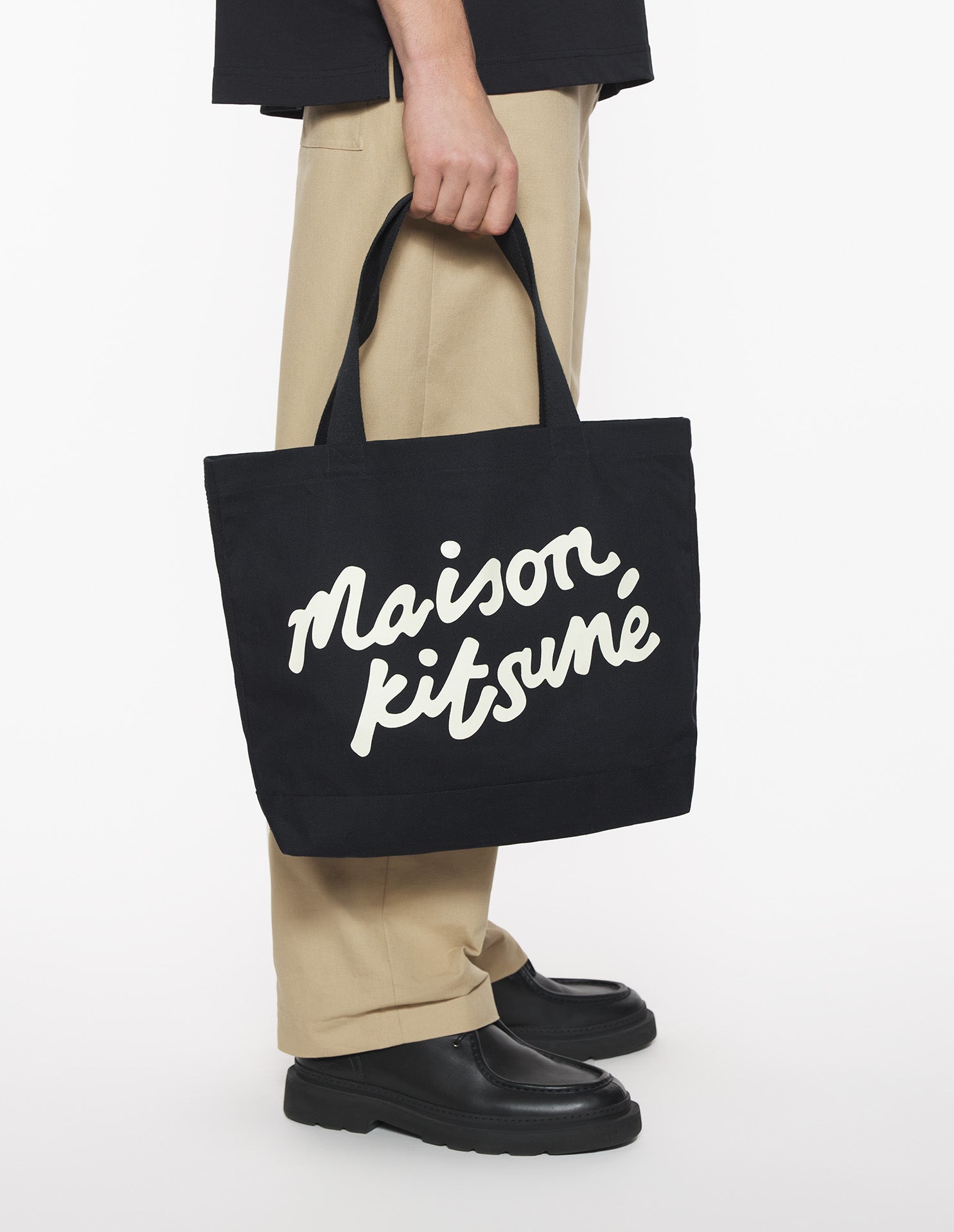 Maison Kitsuné signature tote bag - Black