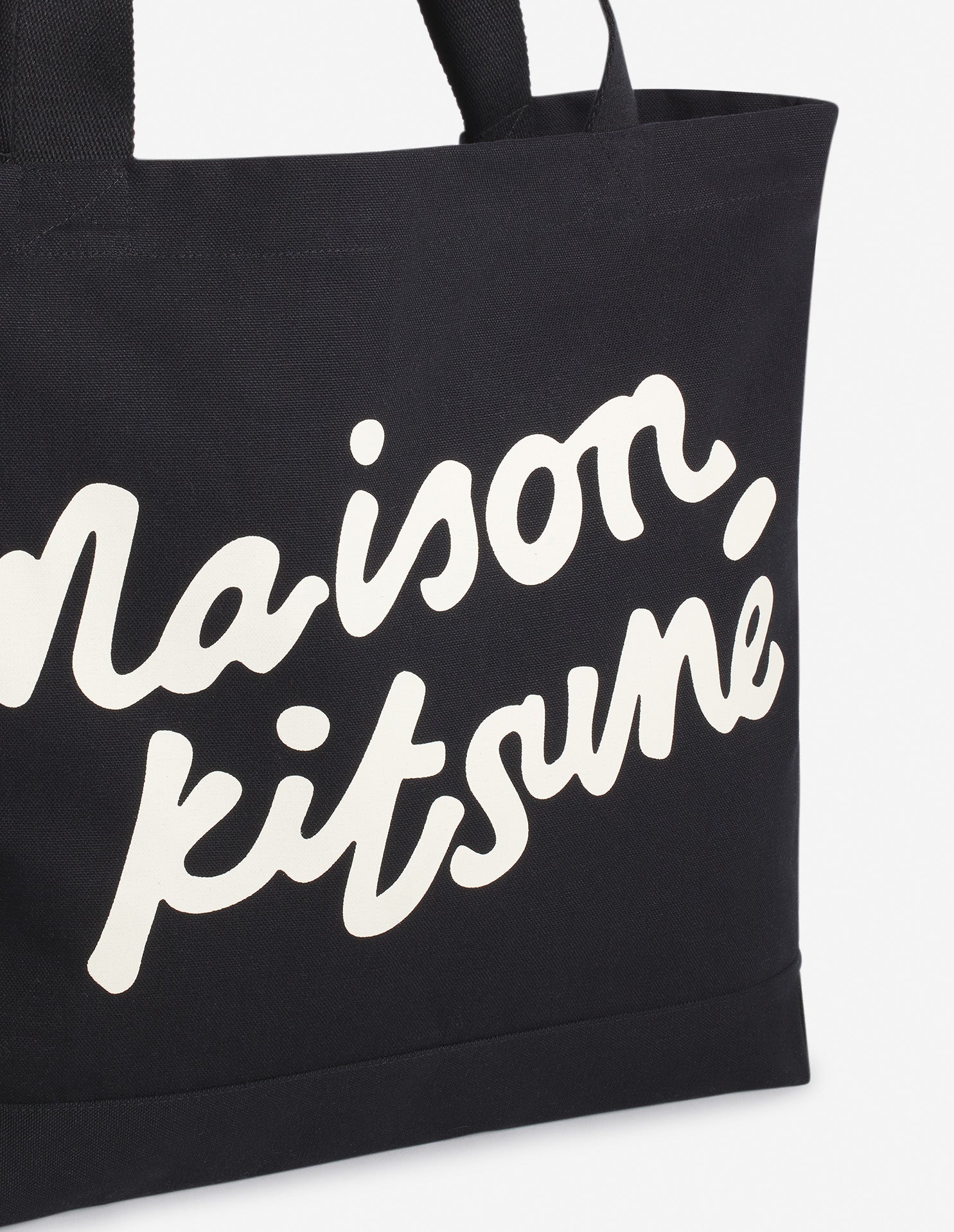 Maison Kitsuné signature tote bag - Black