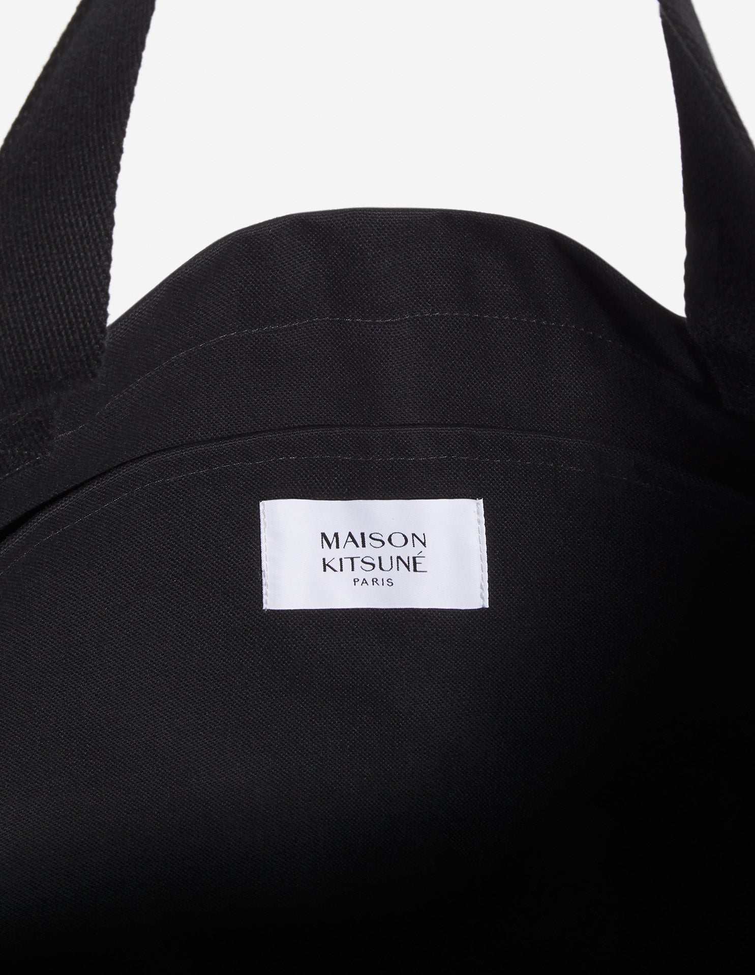 Maison Kitsuné signature tote bag - Black