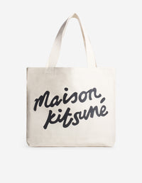 Maison Kitsune Handwriting Tote - Ecru